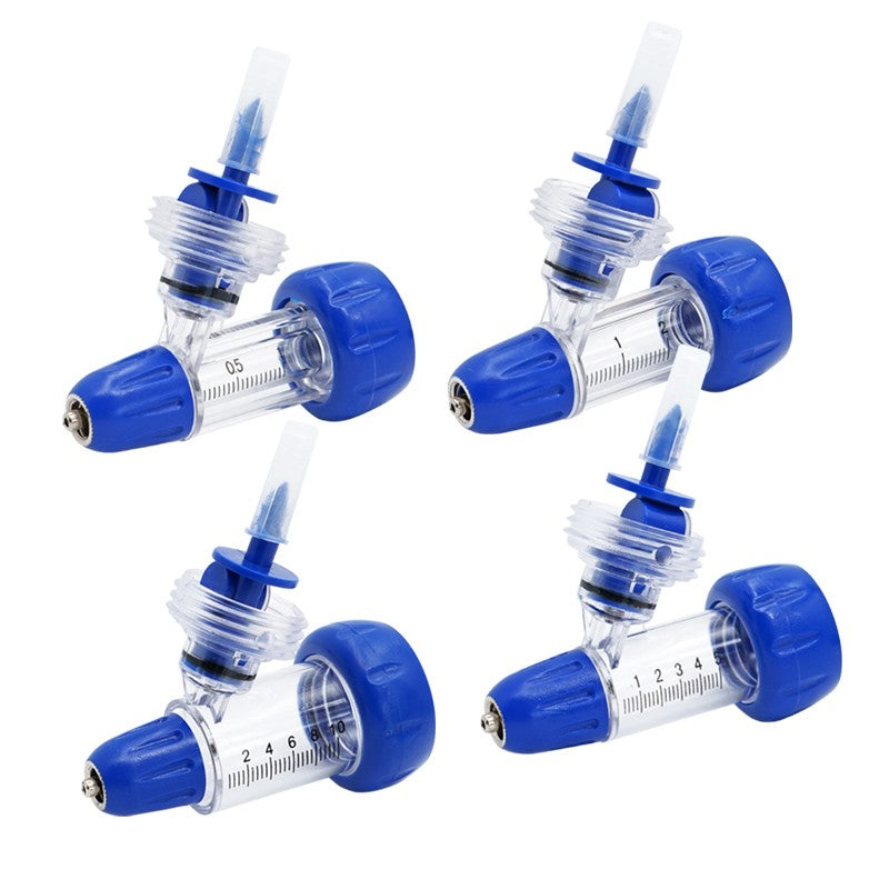 Seringa Contínua Veterinária Automática 1/2/5/10ml Injetor Ajustável de Vacina para Animais Acessórios de Injeção para Gado Ovinos Bovinos