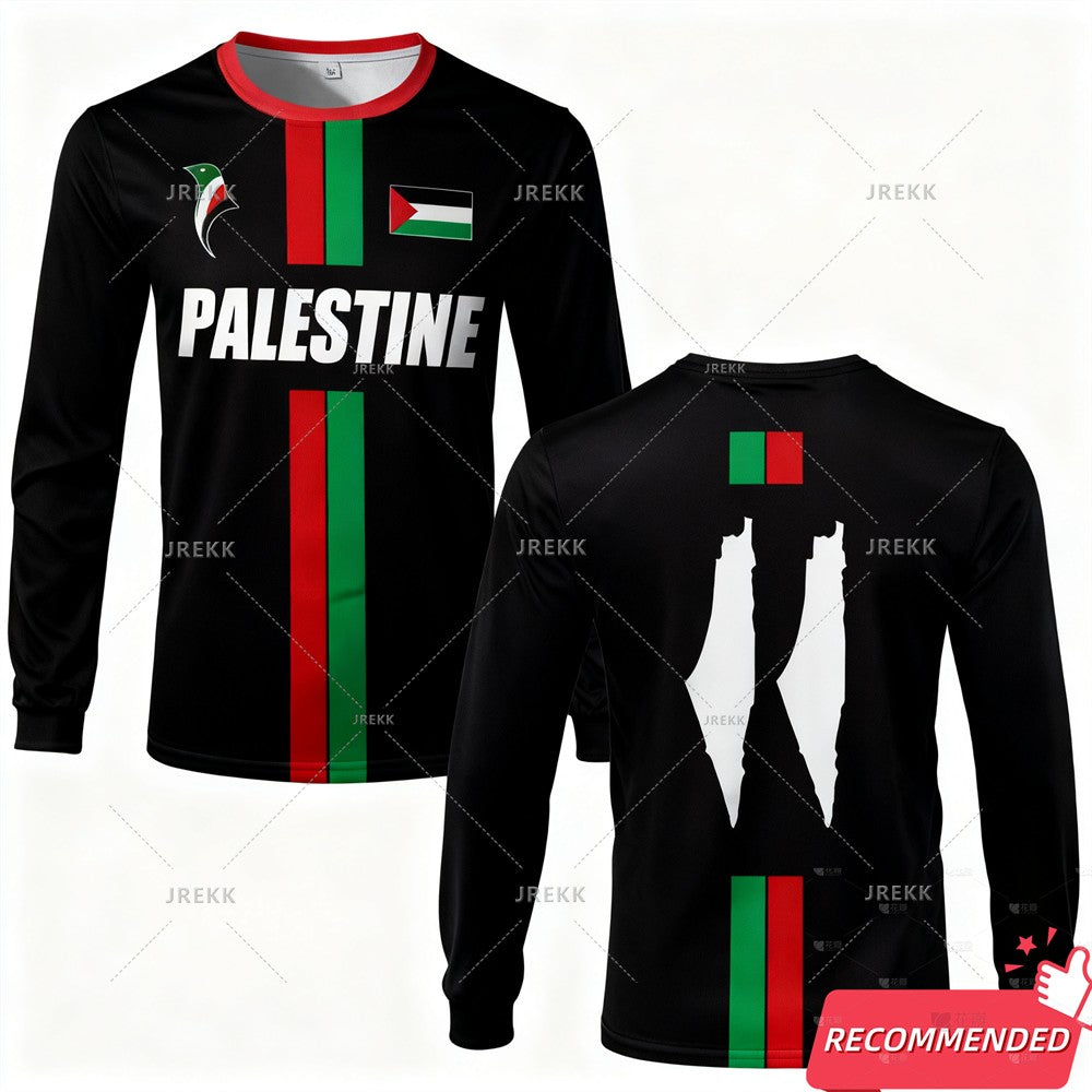 2025 New Palestine Football Jersey Autumn Palestinian Shirt Gaza Kid's Tees Palestina Maillot Football Crewneck Sweatshirts Tops