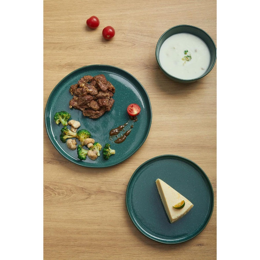 Ceramic Dinnerware Set for 4 with Reactive Glaze Plates and Bowls Microwave Safe and ChipResistant Ideal for Modern Dining Room