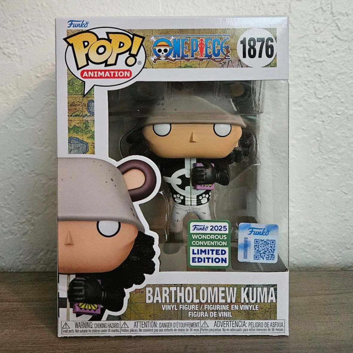 Funko Pop One Piece Bartholomew Kuma 1876 Boneco de Anime 10,28 cm Decoração Colecionável Edição Limitada Boneco de Vinil de Brinquedo de Presente
