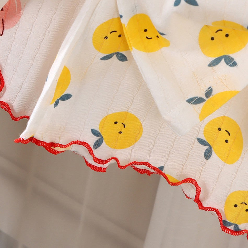 2 Pcs 2025 Summer Girl's Pajamas Sets Loungewear Set Strap Sleepwear Pants Skirt Baby Girl Clothes Sleeveless Children's Clothes