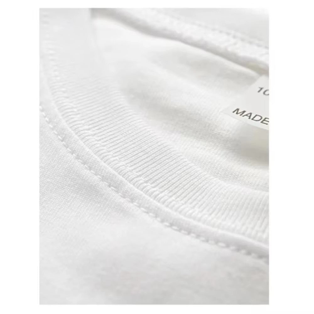 Men T-thirts Cristiano Ronaldo Pure Cotton American-style Streets Both Sexes Fashionable Vintage Print Short-sleeved T-shirt