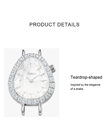 Sotoiru Watches for Woman Fashion Quartz Snake Wristwatches with Qucik Release Strap Original Design Christmas Gift for Woman