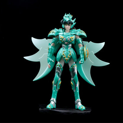 Anime Japonês Saint Seiya Figura Ikki de Fênix Hyoga Seiya Shiryu Boneco Colecionável em PVC Decoração 19cm