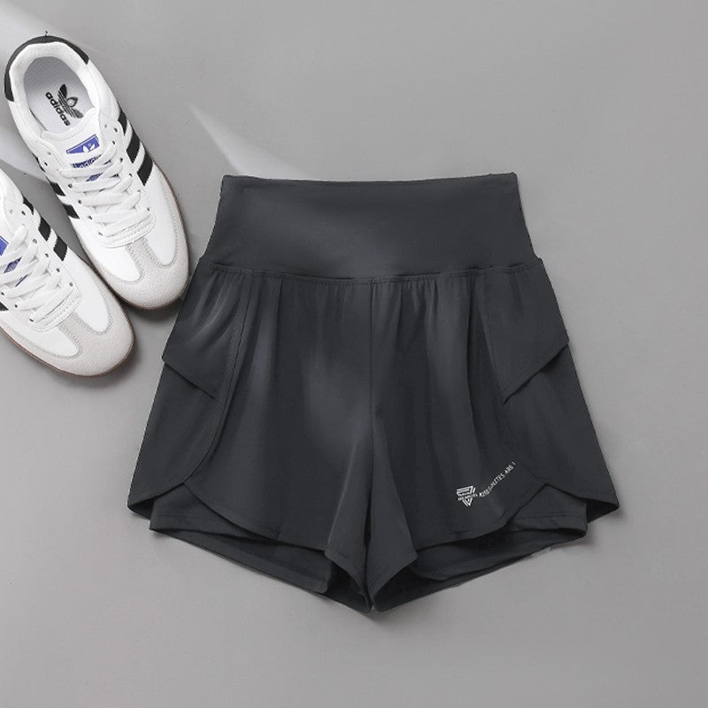 DRUR Sports Shorts Women High Waist Loose Yoga Shorts With Pocket Female Short Pants Woman's Gym Running Shorts Fitness Clothes