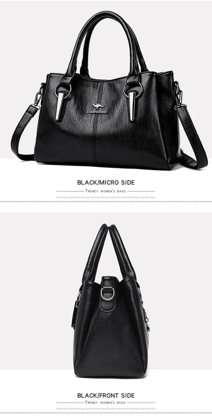 High Quality Cow Leather Ladies Handbags Fashion Luxury Female Messenger Tote Bags Women Genuine Leather Shoulder Crossbody Sac