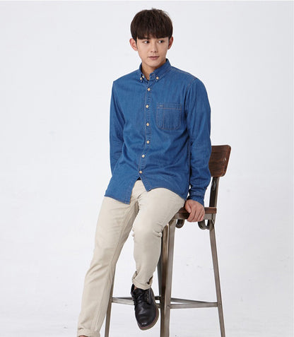 Fashion Brand Winter Jeans Shirt Men Warm Fleece Lined Velvet Denim Shirts Cowboy Coats Outwear Windbreaker Thick Clothing