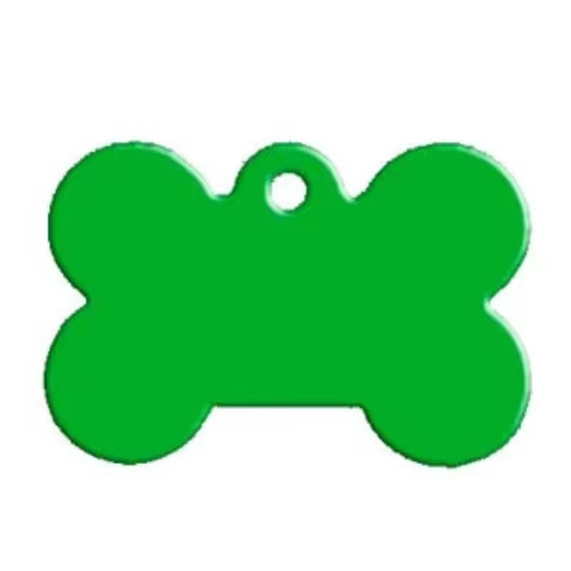 Aluminum Alloy Pet ID Tags 10Pcs Bone Shaped Blank Engraved Dog Cat Name Phone Number Identification Card Tags
