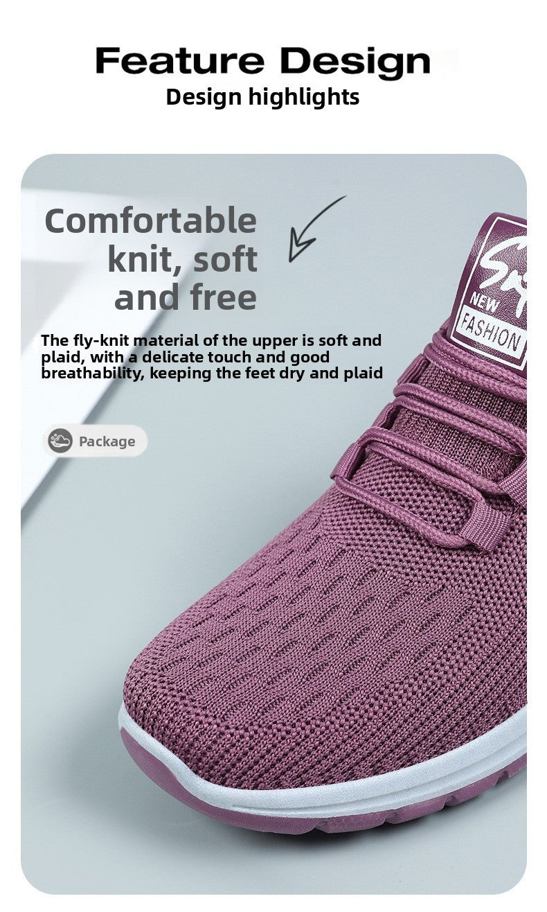 Autumn Women Casual Shoes Breathable Walking Mesh Lace Up Flat Shoes Sneakers Women Tenis Feminino Pink Zapatillas De Mujer