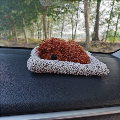 Car Ornaments Cute Simulation Sleeping Cats Decoration Automobiles Lovely Plush Kittens Doll Toy Children Gifts Auto Accessories
