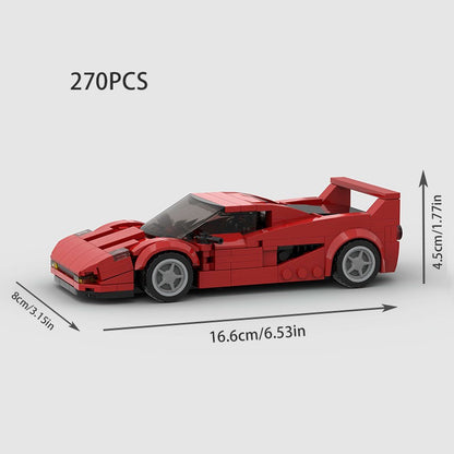 MOC Carro Esportivo de Corrida Veículo Cidade Speed Racer Modelo Técnico Blocos de Construção Tijolos Supercarro F1 Brinquedos Infantis Presentes para Meninos NSX