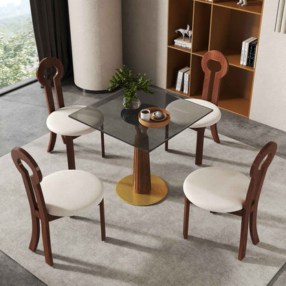 Voxhome Drop Shipping Sintered Stone Round Restaurant Dining 2 4 Seater Bistro Coffee Shop Table Set Breakfast Table and Chairs