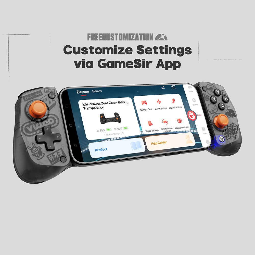 GameSir X5s Mobile Gamepad Zenless Zone Zero Edition Android iOS iPAD Mini Phone Controller for Switch 2/1 Hall Effect Sticks