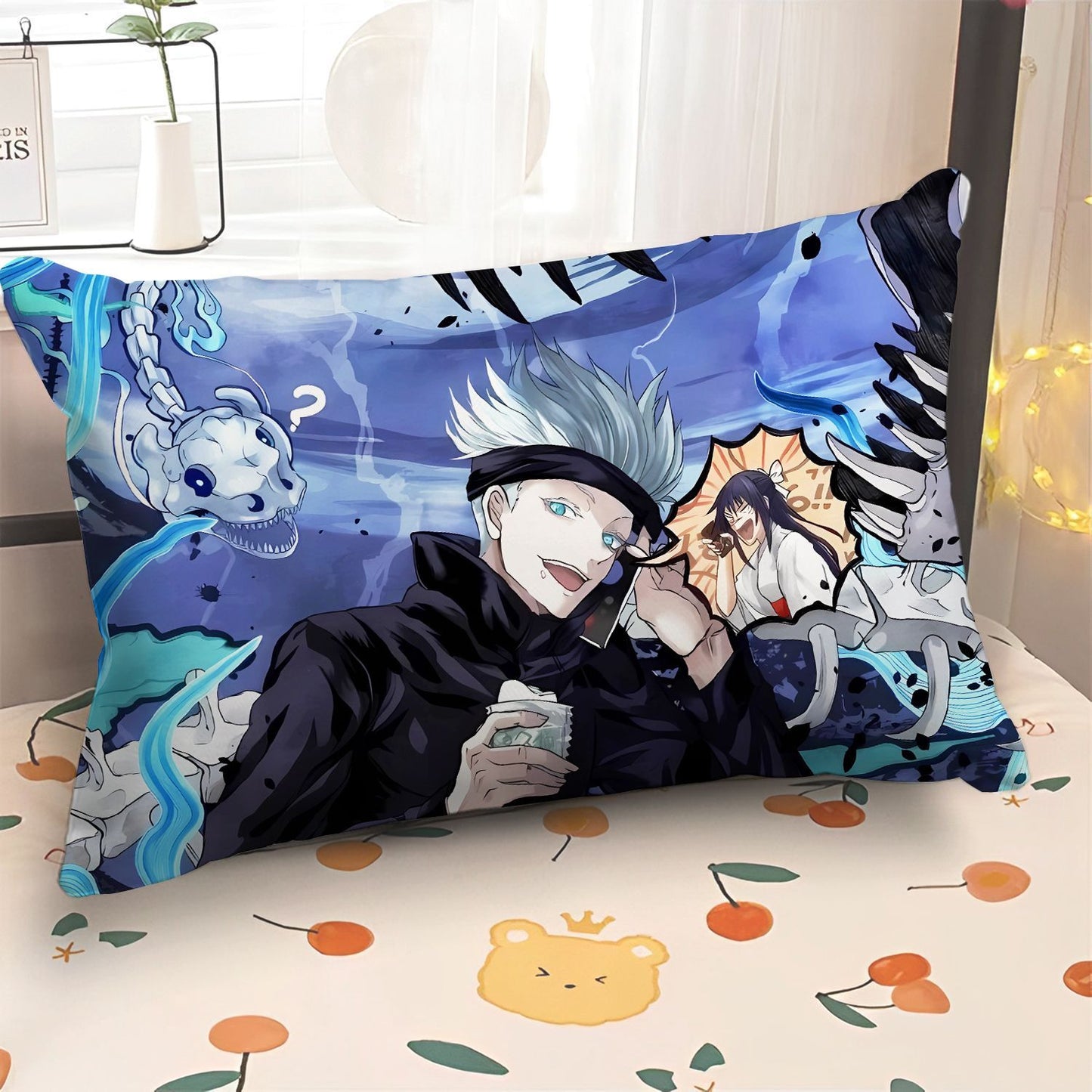 Jujutsu Kaisen peripheral pillow double side pillowcase Cartoon anime Itadori Yuji bedroom bed pillow Gojo Satoru soft pillow