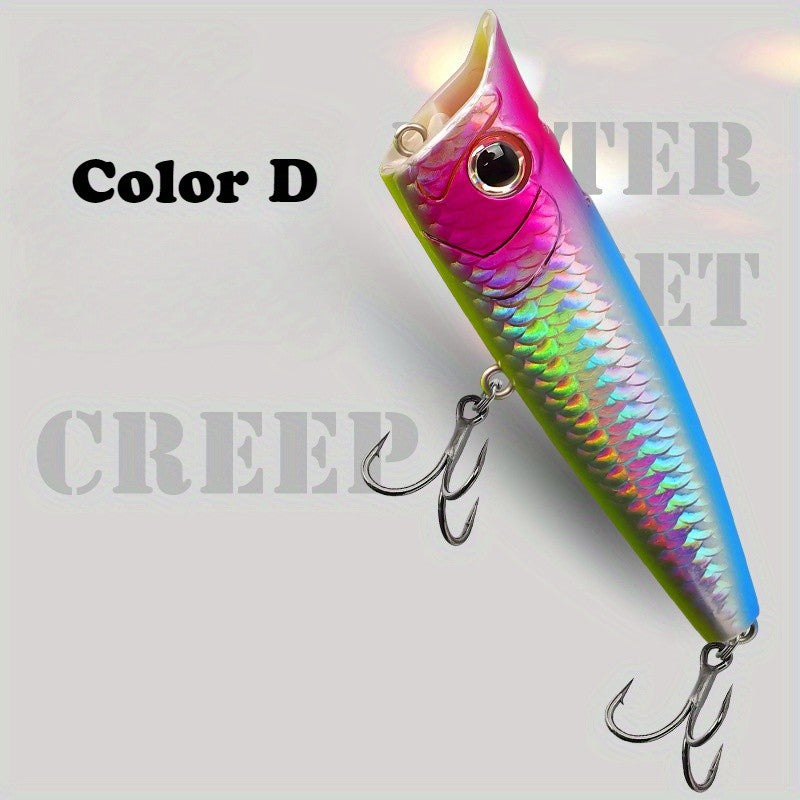 1unid/5unid Poppers Topwater 9g 14.5g 18g Floating Rock pop Iscas Artificiais Rígidas para Pesca de Black Bass, Perca e Lúcio