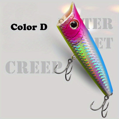 1unid/5unid Poppers Topwater 9g 14.5g 18g Floating Rock pop Iscas Artificiais Rígidas para Pesca de Black Bass, Perca e Lúcio
