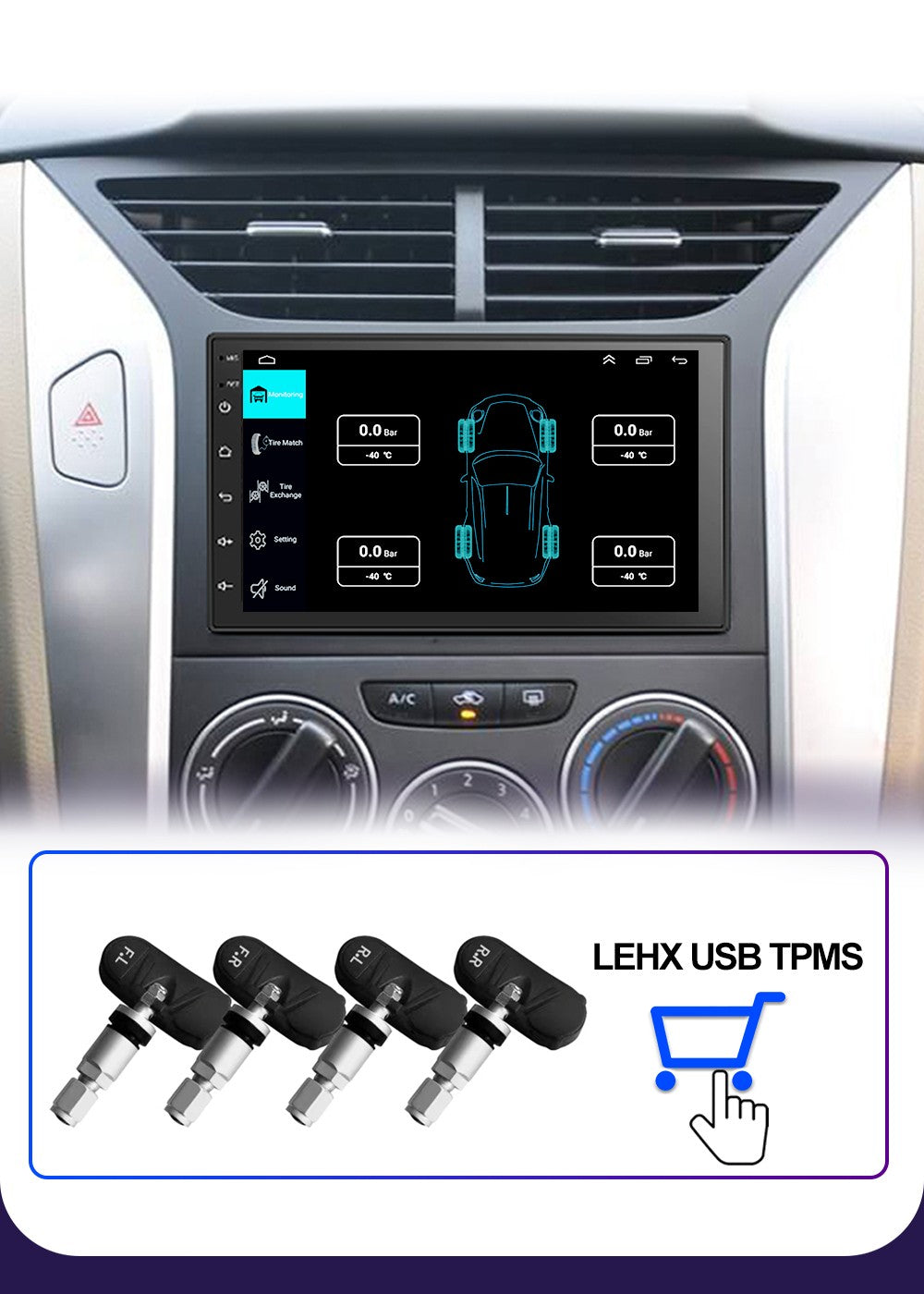 LEHX Universal 7 Inch 2 din Android 15 Car Radio 2.5D QLED Screen Car Multimedia Player Carplay Android Auto Stereo Autoradio