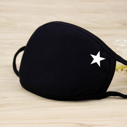 1PCS Unisex Black Cotton Mouth Mask Reusable Mask Dustproof Washable Face Mask Anime Masks For Cycling Camp Mascarillas