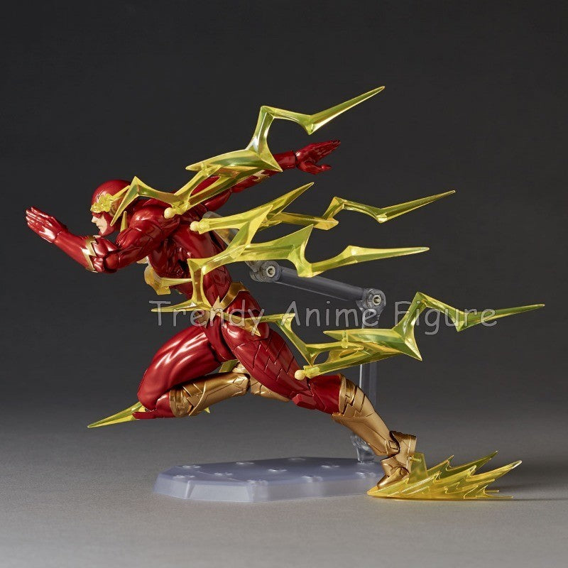 Revoltech Amazing Yamaguchi Flash Action Figure Articulado 17cm Flashpoint Modelo Kaiyodo Flash Bonecos Coleção Brinquedo Presentes de Fim de Ano