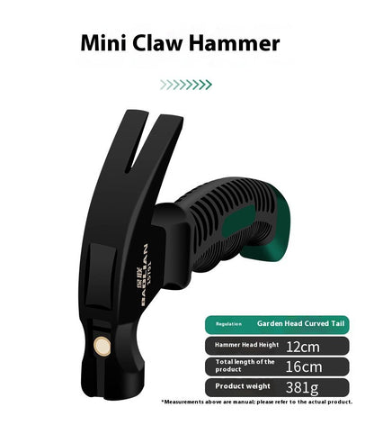 Martelo Multifuncional Mini Ferramenta de Carpintaria e Equipamento 160 Mm Leve Portátil Punho de Janela Ramshorn para Engenharia