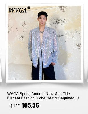 WVGA Spring Autumn New Man Tide Yamamoto Trendy Linen Blazer Niche Chic Casual Turn-Down Collar Long Sleeve Suit Coat Ins W13673