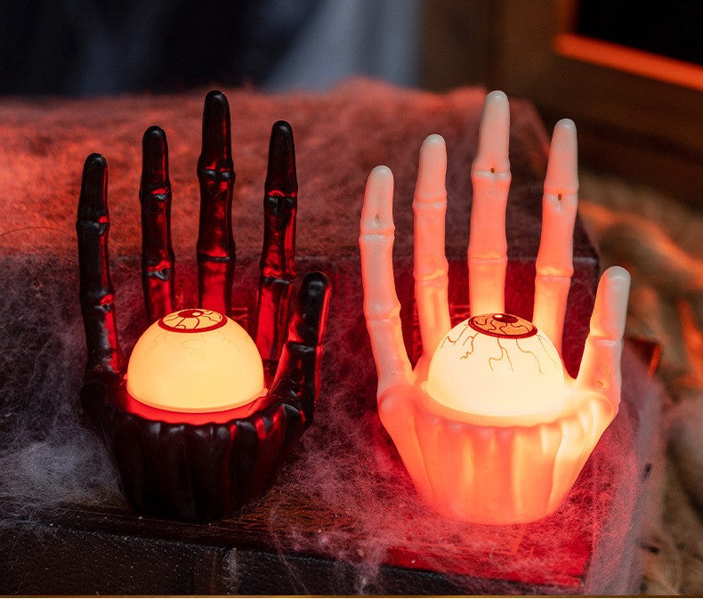 Spooky Atmosphere Decor Halloween Pumpkin Lamp Ghost Hand Light New Prop Eerie Scene Setting Party Decoration Solution