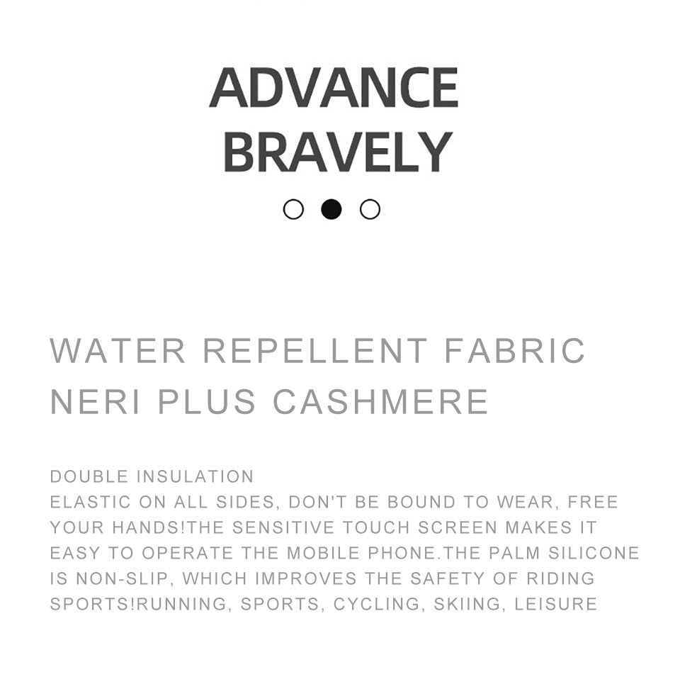 GOBYGO 1Par Luvas de Inverno com Forro de Lã para Aquecer, Luvas de Ciclismo Antiderrapantes de Silicone, Luvas de Pesca Touchscreen com Dois Dedos Expostos