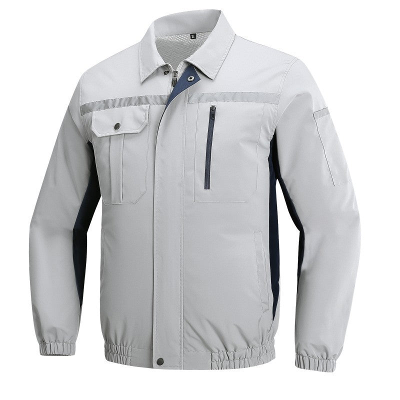 Summer Cooling Jacket Men's Hooded Fan Jacket Heat Resistant Fan Air Conditioner Clothes Breathable Outdoor Fishing Fan Workwear