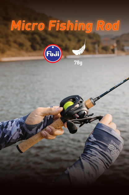 Vara de Pesca HANDING Magic L Micro BFS 78g, Carbono, Peso da Isca 1-8g, Passadores FUJI® O+A, Vara de Casting UL/L