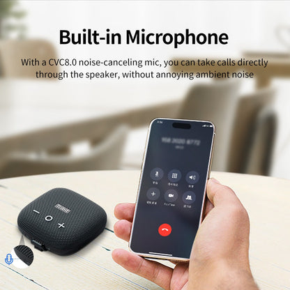 Tribit StormBox Micro 2 Caixa de Som Bluetooth Portátil 90dB Som Alto Graves Profundos IP67 à Prova d'Água Alto-falante Pequeno para Acampamento Alça Embutida