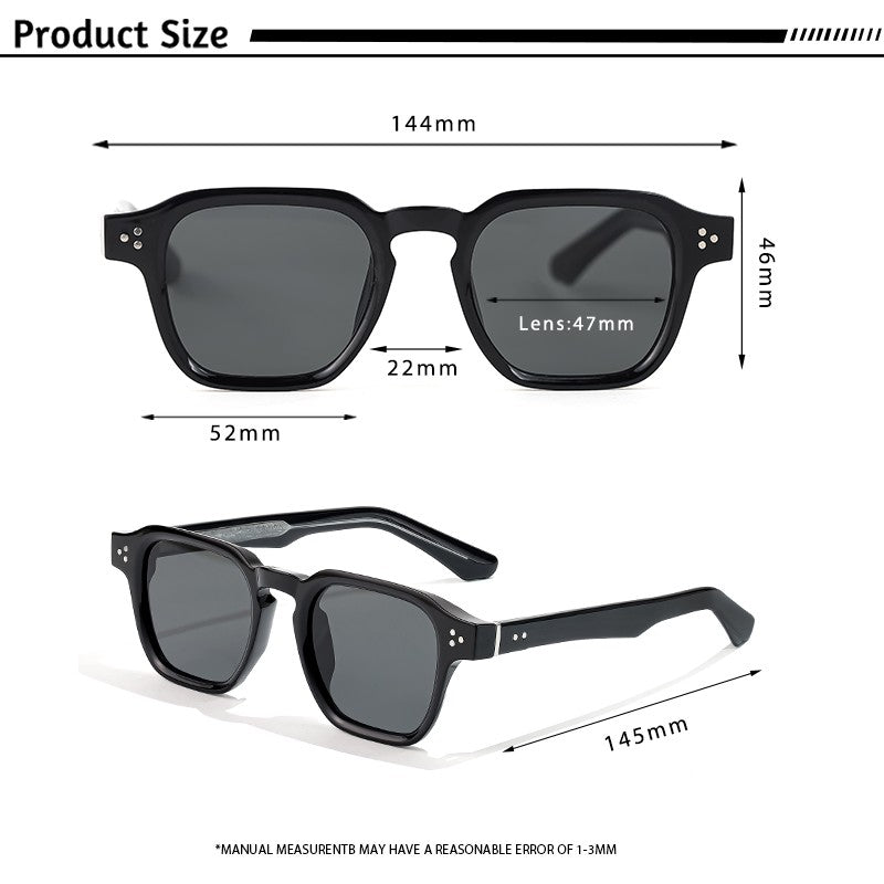 Óculos de Sol Punk HBK Fashion para homens Óculos de Sol Quadrados Clássicos Esportes ao Ar Livre Festa Férias Viagem Condução Pesca Óculos