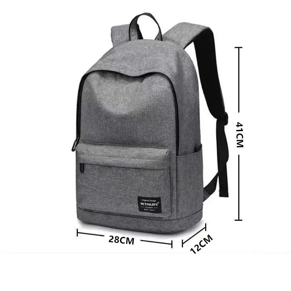 Mochila Masculina Casual Minimalista Versátil Mochila de Grande Capacidade Escolar para Estudantes Computador Bolsa de Viagem Mochila Unissex Lavável