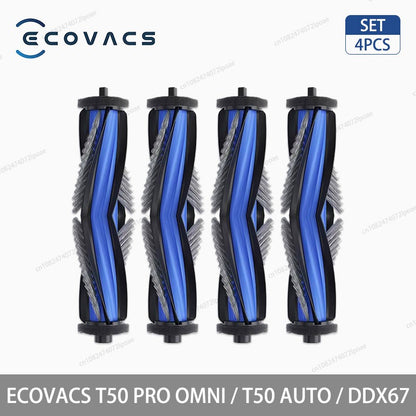 Acessórios para Aspirador Robô ECOVACS T50 PRO OMNI / T50 AUTO / DDX67 Escova Principal Escova Lateral Filtro Hepa Pano de Limpeza Saco de Pó Peças