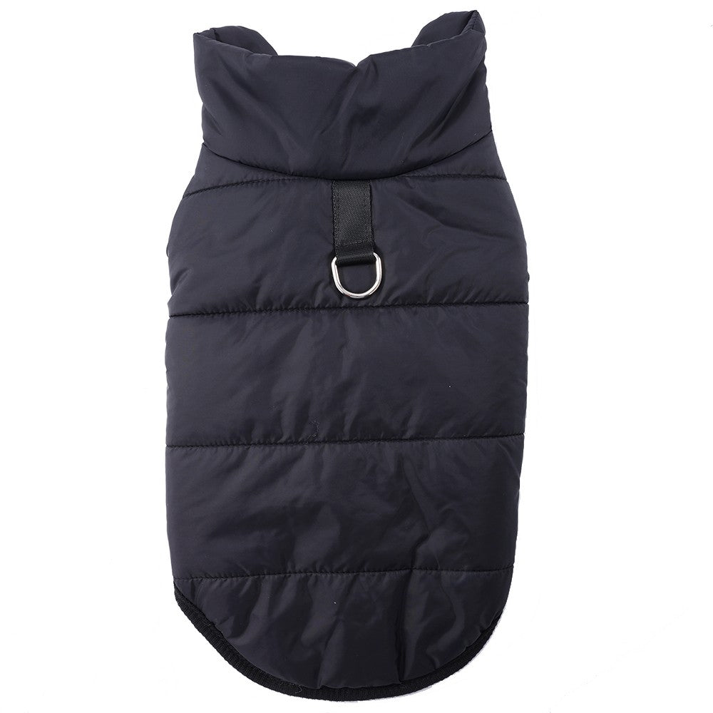 Jaqueta Corta-vento para Cães Pequenos e Médios Outono Inverno Quente com Argola em D Roupas para Filhotes de Chihuahua Schnauzer Fantasia de Lã para Animais de Estimação