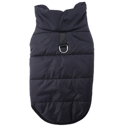 Jaqueta Corta-vento para Cães Pequenos e Médios Outono Inverno Quente com Argola em D Roupas para Filhotes de Chihuahua Schnauzer Fantasia de Lã para Animais de Estimação