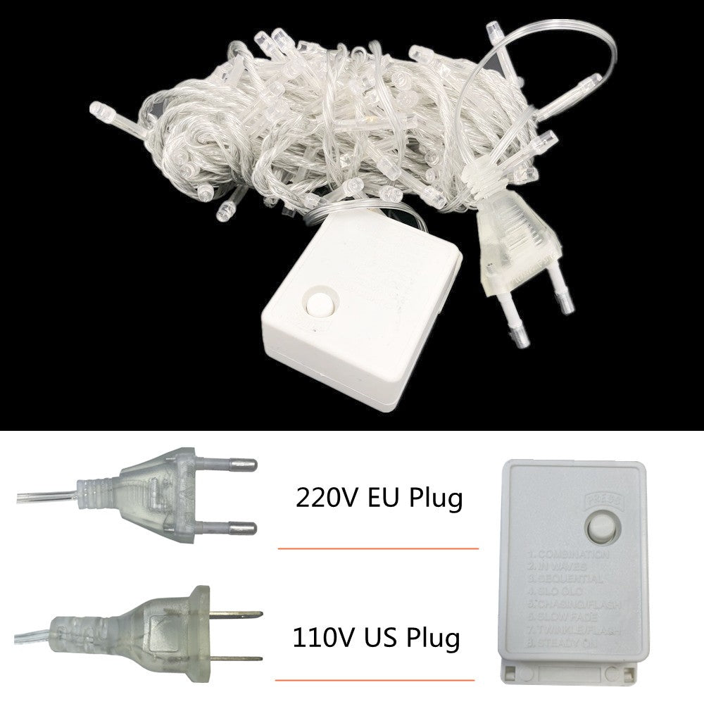 Christmas Lights 5M 10M 20M 30M 50M 100M Led String Fairy Light 8 Modes Christmas Lights For Wedding Party Holiday Lights