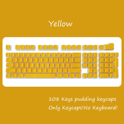 OEM Profile PBT Keycaps 108 Keys Pudding Keycap For Cherry MX Switch Mechanical Keyboard RGB Gamer backlit Key Caps Custom DIY