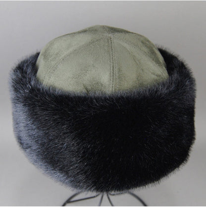 Hot Sale Faux Mink Fur Hat Winter Genuine Baseball Cap Russia Fashion Elegant Lady Warm Faux Fur Ball Straw Hat