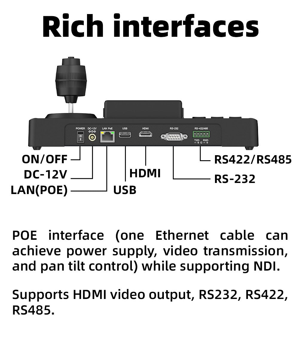 Video Conference Camera Kit 4K PTZ Camera 20X Zoom NDI SDI HDMI IP USB Church live broadcast NDI PTZ camera Controller 1-8pcs
