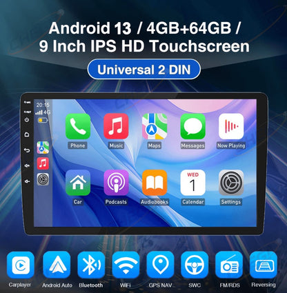 7/9/10'' 2 Din Android 13 auto Car Radio 64G Multimedia Video Universal Stereo Carplay gps For Volkswagen Nissan Hyundai Kia toy