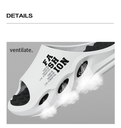 Men Fashion Massage Slippers Indoor/Outdoor Sandals Beach Flip Flop Thick Sole Male Slides Summer Non-Slip Men Shower Slippers