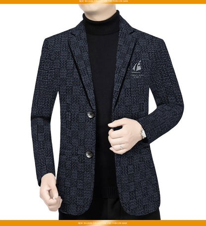 The new Chenier suit is a high-quality men's fashionable business trend stylish suit jacket for spring and autumn