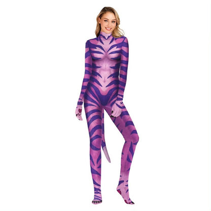 Avatar The Way of Water Cosplay Costume Tail Bodysuit Alien Halloween Birthday Theme Party Role Playing Outfit Adult Women Men