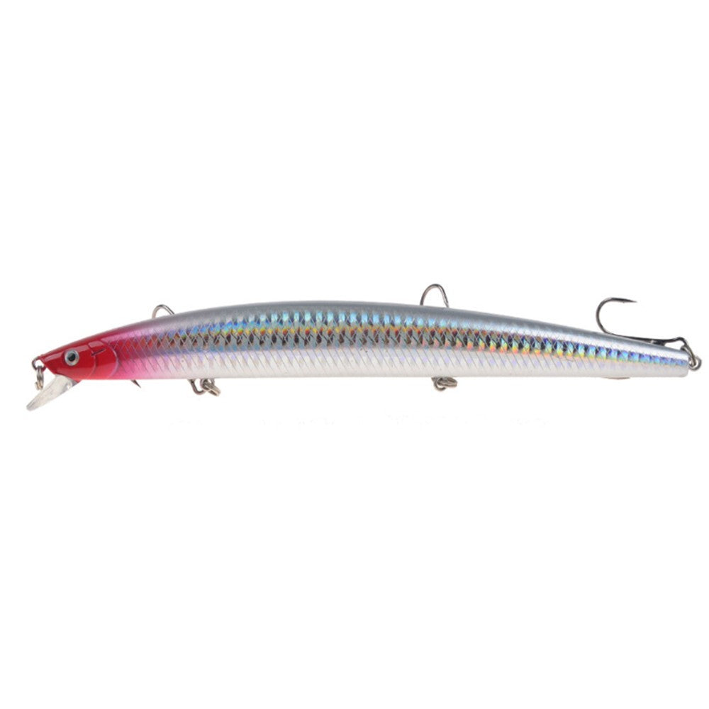 1pcs 18cm 24g Minnow Fishing Lure Laser Hard Artificial Bait Plastic Big Fake Fish Lures Sea Fishing Bait Crankbait Wobblers
