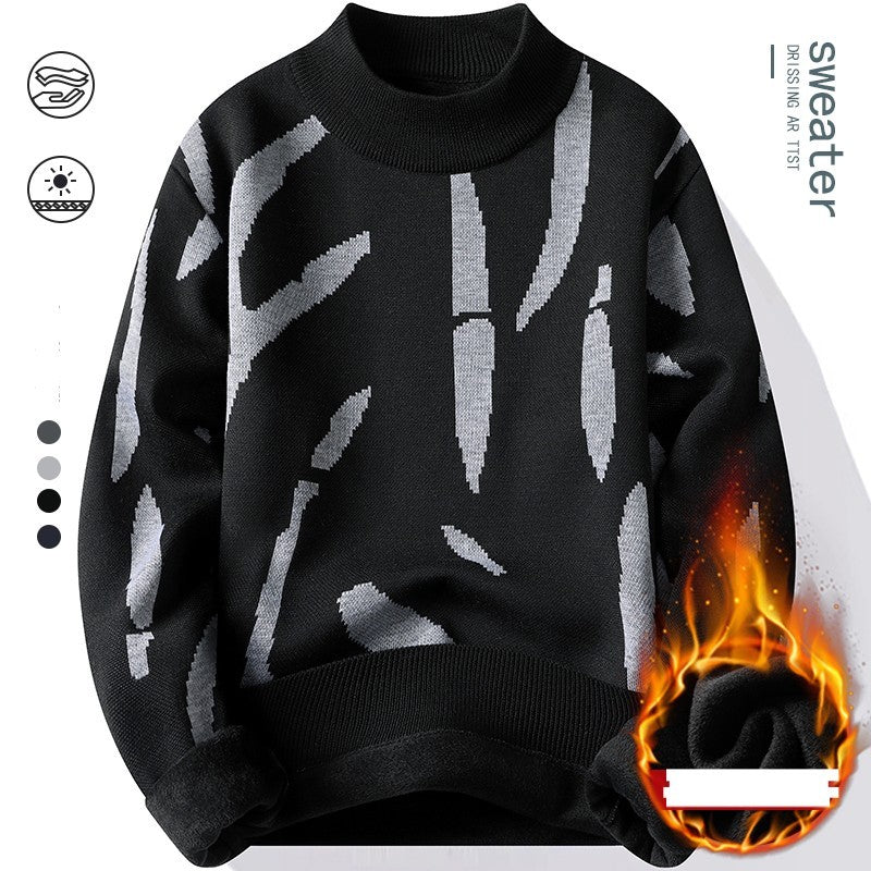 Men New Style Pullovers Warm Knit Sweater Soft Thermal Cardigan Inspired Winter Clothing Plus Size Multi Color Options