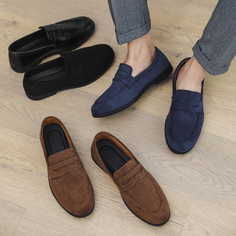 High Quality Men Loafers Comfortable Lightweight Casual Shoes Leather Dress Shoes Slip on Flat Fashion Business Shoes Moccasins