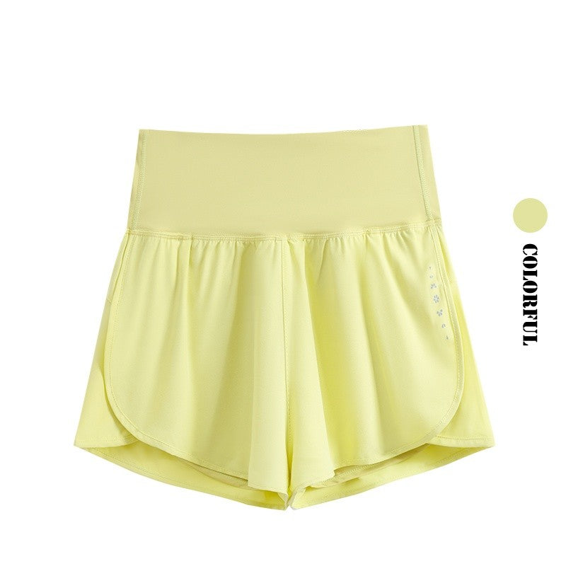 DRUR Women's Cycling Shorts High Waist Quick Drying Yoga Shorts Woman Summer Sports Short Pants With Inner Lining Gym Clothing