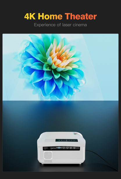 full hd 4K projector for home theater auto focus 3500ANSI 1080p native smart bluetooth 2.4+5G wifi daylight android projector