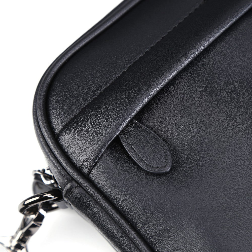 Luxury Business Shoulder Bag for Men Design Plaid PU Leather Messenger Bag Crossbody Bag Casual Zipper Small Square Sling Bag