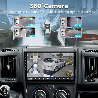 Android 15 Car Radio For Fiat Ducato Peugeot Boxer Citroen Jumper 2006 -2022 Wireless Carplay multimedia Android Auto 4G
